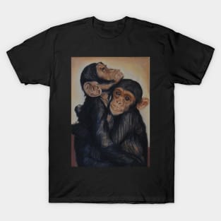 Cuddles have it! :o) Chimps T-Shirt